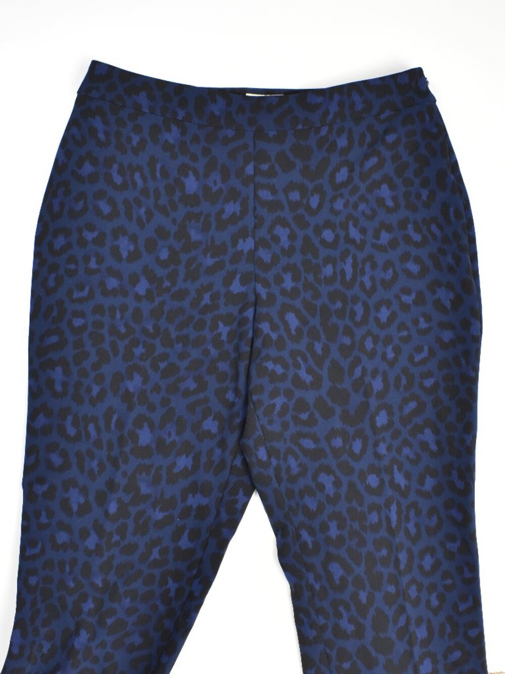 Kate Spade Wild Ones Blue Leopard Pants - 8 - Picture 3 of 6